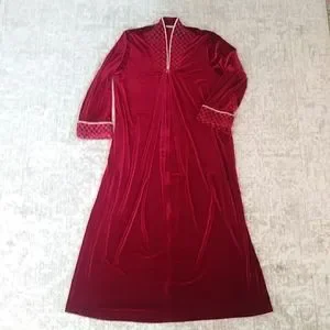 Adonna Gold Robe Adonna | Intimates & Sleepwear | Vintage Adonna Luxurious Velvet Zip Up ...